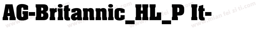 AG-Britannic_HL_P It字体转换